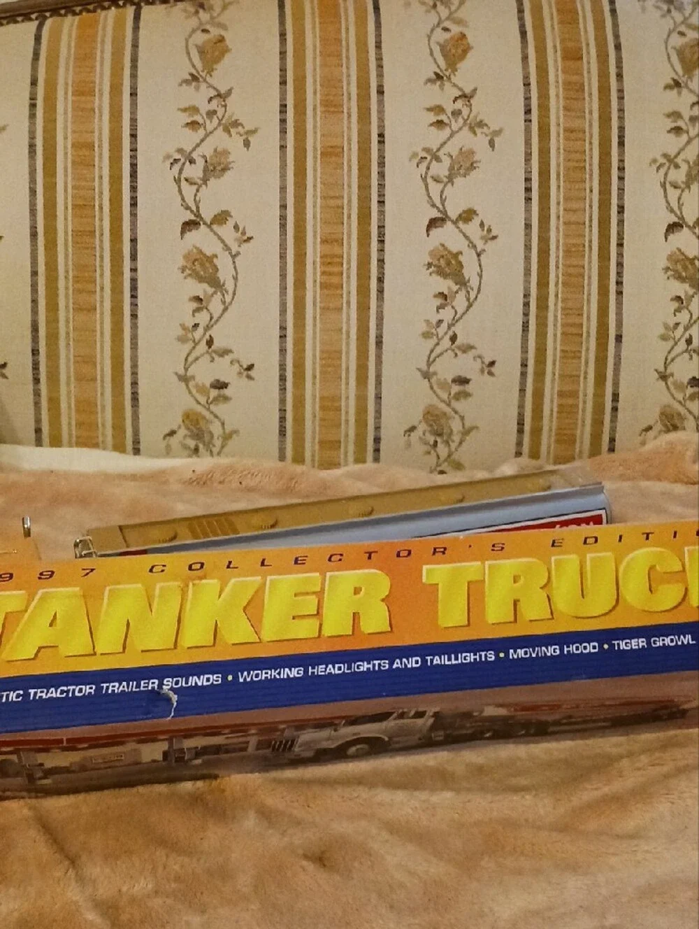 Gold & Red Tanker Truck Toy for Kids New In The Box